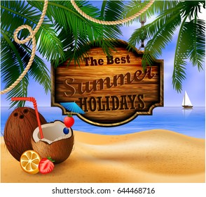 tropical vector background