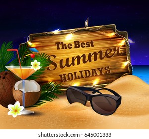 tropical vector background