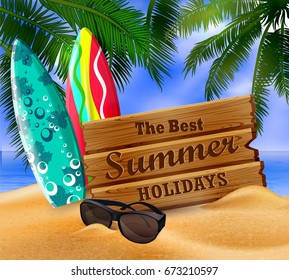 tropical vector background