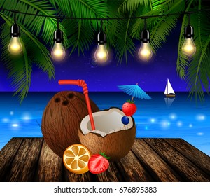 tropical vector background