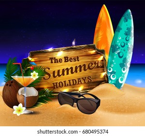 tropical vector background