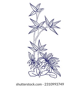 Tropical vector flowers. card with floral illustration. Bouquet of flowers with exotic Leaf isolated on white background. composition for invitation to party or holiday Eps 10. Vector illustration.