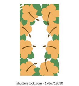 Tropical vector frame,perfect to use on the web or in print