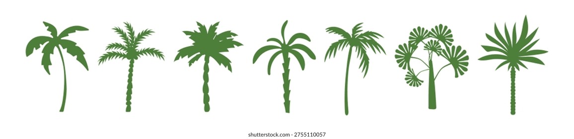 Tropical vector logo and print templates with hand drawn palm trees, surfing and boho summer elements. Ideal for vacation branding, posters, social media and travel graphics.