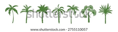 Tropical vector logo and print templates with hand drawn palm trees, surfing and boho summer elements. Ideal for vacation branding, posters, social media and travel graphics.