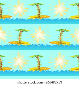 Tropical vector pattern. The concept of leisure travel.