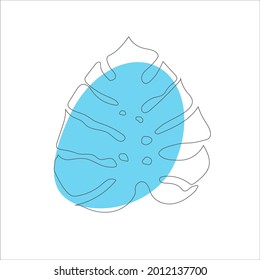 tropical vector print. tropical plants. abstraction for clothing or print