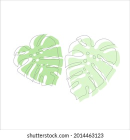 tropical vector print. tropical plants. abstraction for clothing or print
