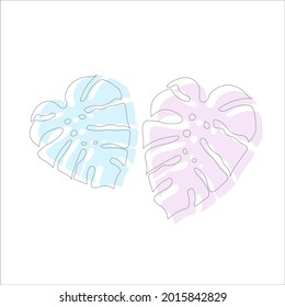 impresión vectorial tropical. plantas tropicales. abstracción para ropa o impresión