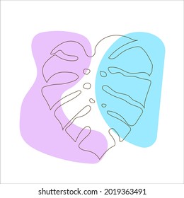 impresión vectorial tropical. plantas tropicales. abstracción para ropa o impresión