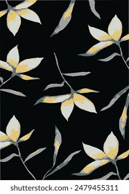Tropical vintage red palm leaves floral seamless pattern blue background. Exotic jungle wallpaper.