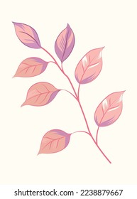 a tropical waercolor leaves and flower