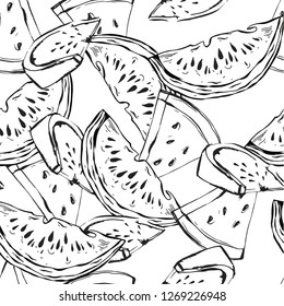 Tropical watermelon pattern