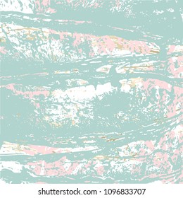 Tropical Worn Floral pastel pink mint gold pattern for wallpaper, textile, flooring, interior design, wedding invitation, fashion banners. Chic background for your design made in vector
