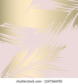Tropical Worn Floral pastel pink blue gold pattern for wallpaper, textile, flooring, interior design, wedding invitation, fashion banners. Chic background for your design made in vector