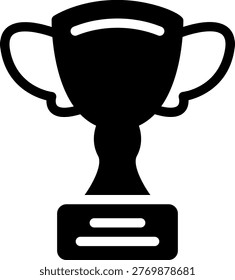 tropy glyph icon illustration vector