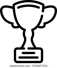 tropy line icon illustration vector