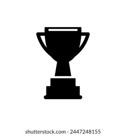 icono de Vector trofeo sobre fondo blanco