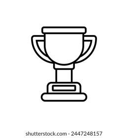 icono de Vector trofeo sobre fondo blanco