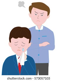 A trouble with a high school boy and father.