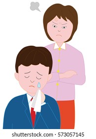 A trouble with a high school boy and mother.