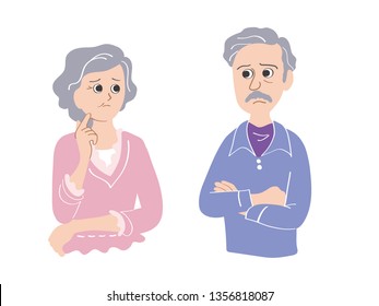 Troubled middle aged couple