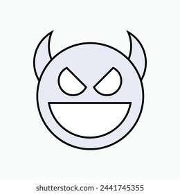 Troublemaker Icon. Devil, Bad Guys Symbol - Vector. 