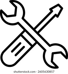 Troubleshoot Icon Vector Illustration on White Background. 