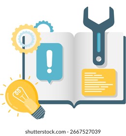 guia de solução de problemas, ilustração do centro de ajuda