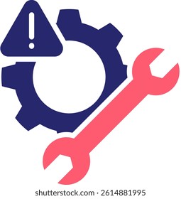 Troubleshooting Icon Fill Vector Illustration
