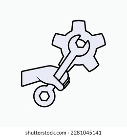 Troubleshooting Icon. Repair Symbol - Vector.