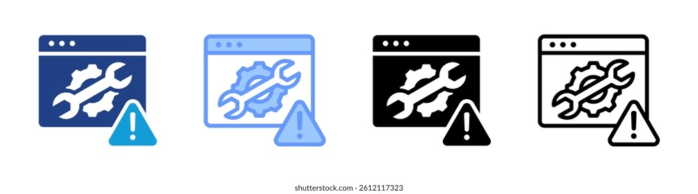 Troubleshooting icon set multiple style collection