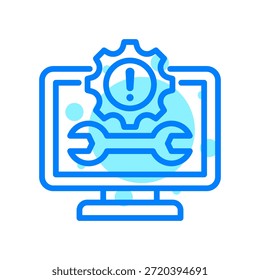 Ícone de Solução de Problemas na Ilustração do Vetor de Forma