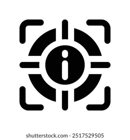 Icono de glifo de Vector para su Sitio web, móvil, presentación y diseño de logotipo.