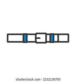 Trouser Belt Icon. Editable Bold Outline With Color Fill Design. Vector Illustration.