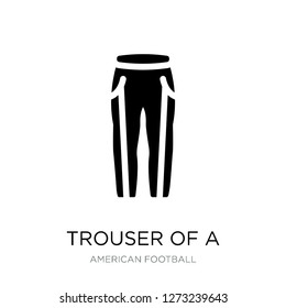 trouser of a football player icon vector on white background, trouser of a football player trendy filled icons from American football collection