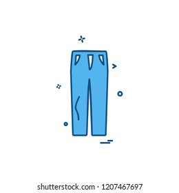 Trouser icon design vector