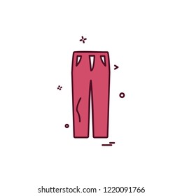 Trouser icon design vector