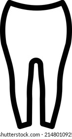 Icono del pantalón aislado en fondo blanco. Ilustración vectorial. Eps10. Icono vector para el diseño de sitios web y aplicación. traje de buceo 
