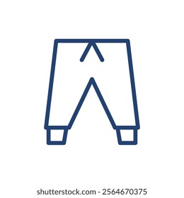 Trouser icon Outline icon sign