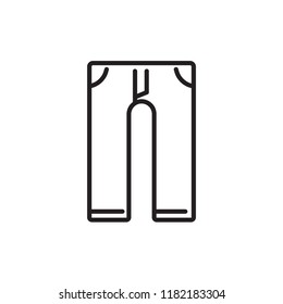 trouser icon vector design line style