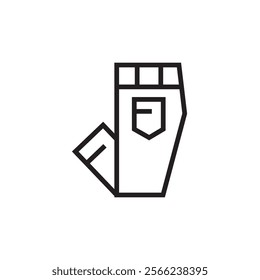 trouser jeans icon outline stroke editable eps