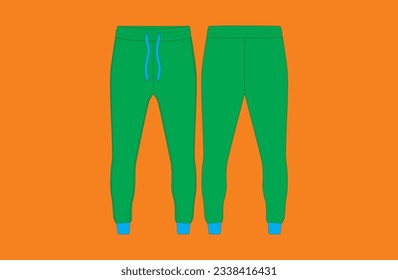 Archivo totalmente editable del trouser Jogger 