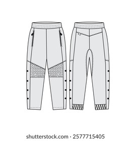 Trouser Pant 2025.Clean and professional trouser pant illustrations in vector format, perfect for fashion design, tech packs, or branding needs.