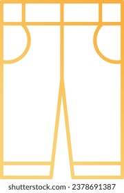 icono de diseño de vector de trouser para descarga. Eps