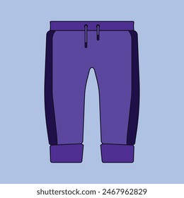 Trouser Vector icon. Trouser joggers illustration. sports Wear trouser vector