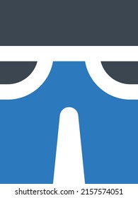 Ilustración del vector de trouser en un fondo transparente.Símbolos de calidad premium.Icono vectorial de glifos para diseño de concepto y gráfico.