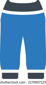Ilustración del vector de trouser en un fondo transparente.Símbolos de calidad premium.Icono vectorial de glifos para diseño de concepto y gráfico.