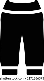 Trouser Vector illustration on a transparent background.Premium quality symbols.Glyphs vector icon for concept and graphic design.