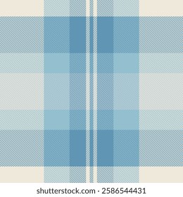 Trousers check background pattern, pyjamas texture tartan vector. Mother textile seamless plaid fabric in light and cyan colors palette.